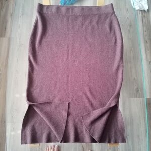 Cyrus Mauve Pencil Skirt